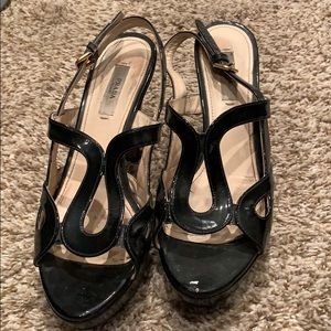 Prada platform sandals/heels